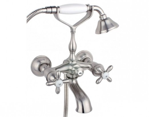 Смеситель для ванны с душем Timo Ritz 0144Y silver cross
