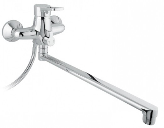 Смеситель для ванны с душем с длинным изливом Timo Junior INOX 1905Y-CR chrome