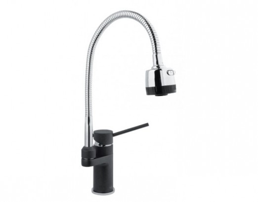 Смеситель для кухни с гибким изливом Timo Saona 2308F anthracite