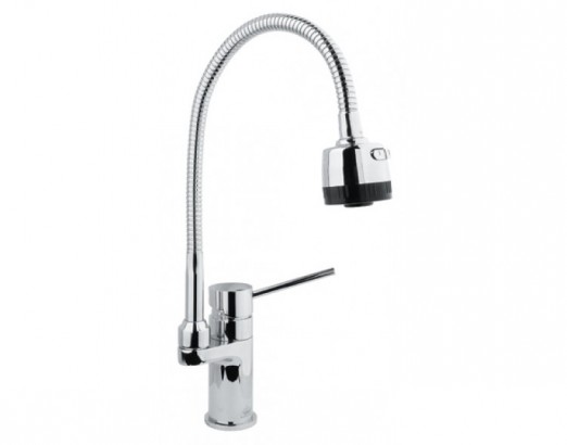 Смеситель для кухни с гибким изливом Timo Saona 2308F chrome