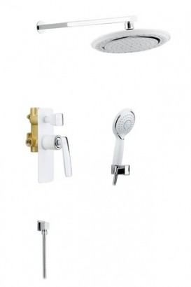 Душевая система встроенная Timo Helmi SX-4069/00-16SM-412 хром-белый